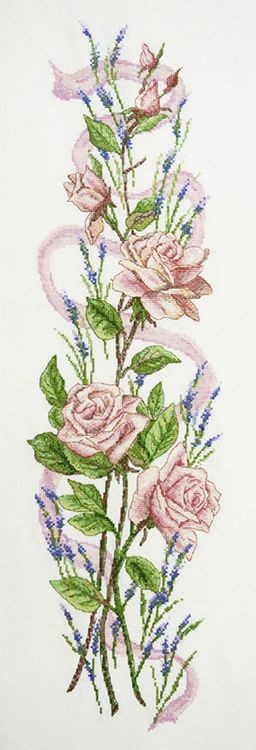 Набор для вышивания «Розы и лаванда»