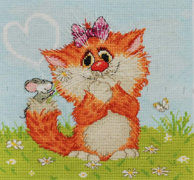 Набор для вышивания «Рыжая кошечка» — картинка 7