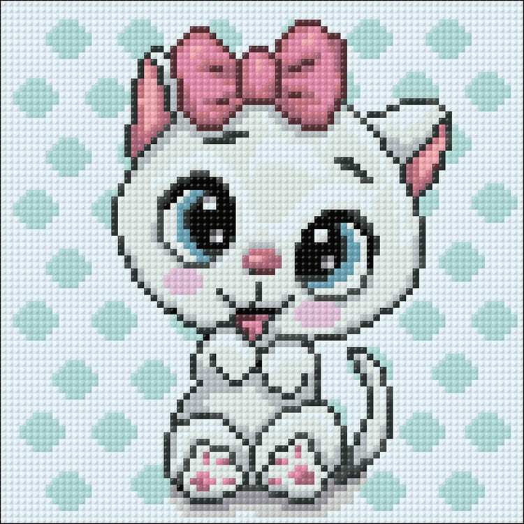 Алмазная вышивка «Розовый нос» — картинка 2