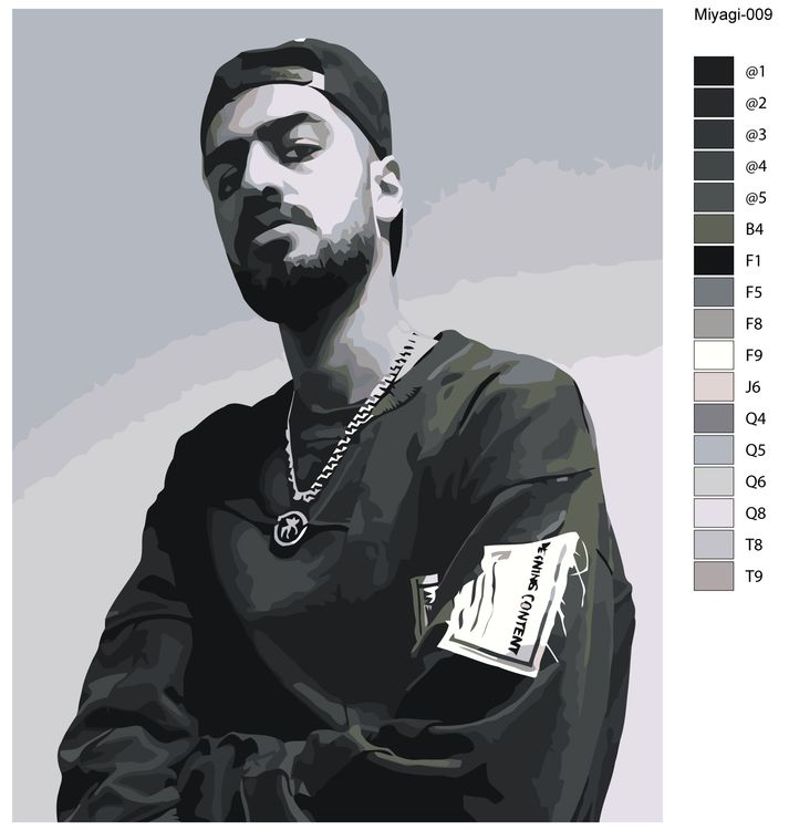 Картина по номерам «Miyagi Мияги 4» — картинка 2