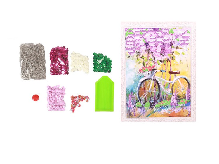 Мозаика из пайеток «Под сиренью» — картинка 4