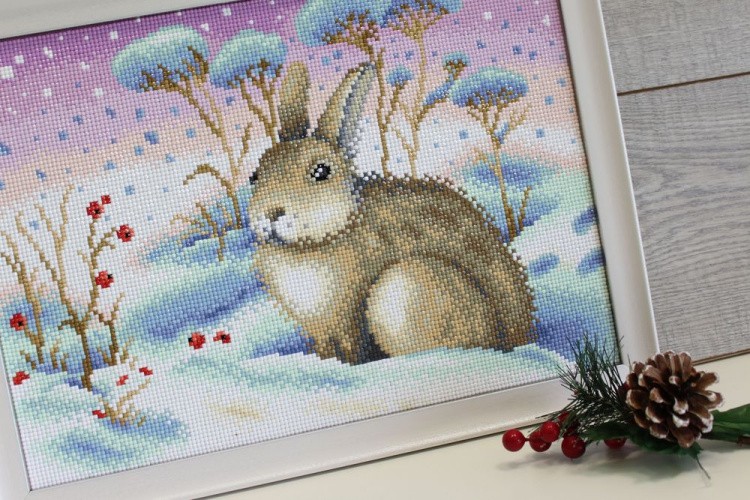 Алмазная вышивка «Ушастый лакомка» — картинка 2