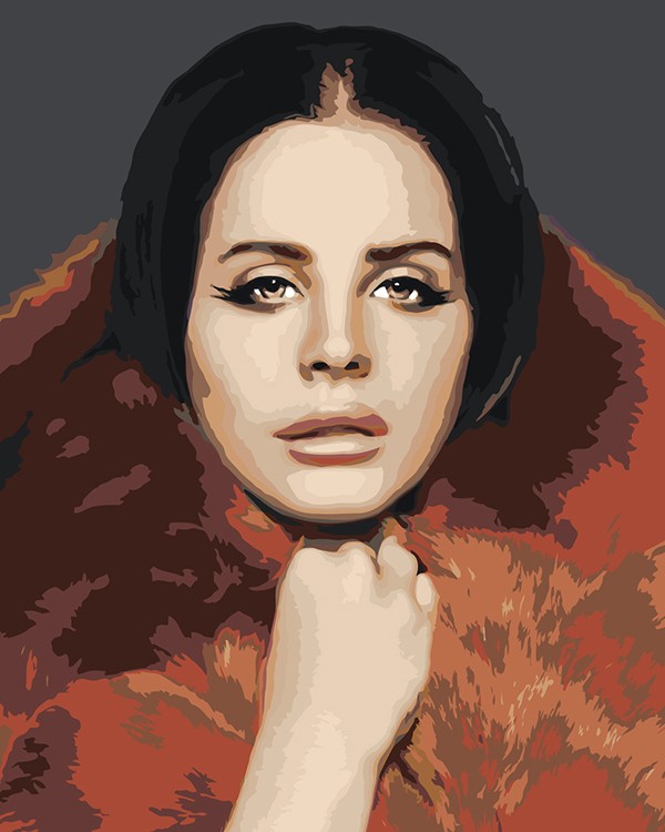 Картина по номерам «Lana Del Rey Лана Дель Рей: портрет»