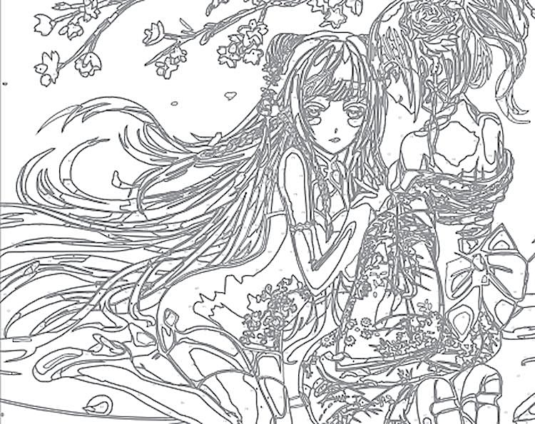 Картина по номерам «Аниме девочки» — картинка 2