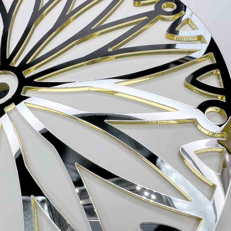 Зеркальная вставка Золото №2, 20 см, Epoxy Master — картинка 4