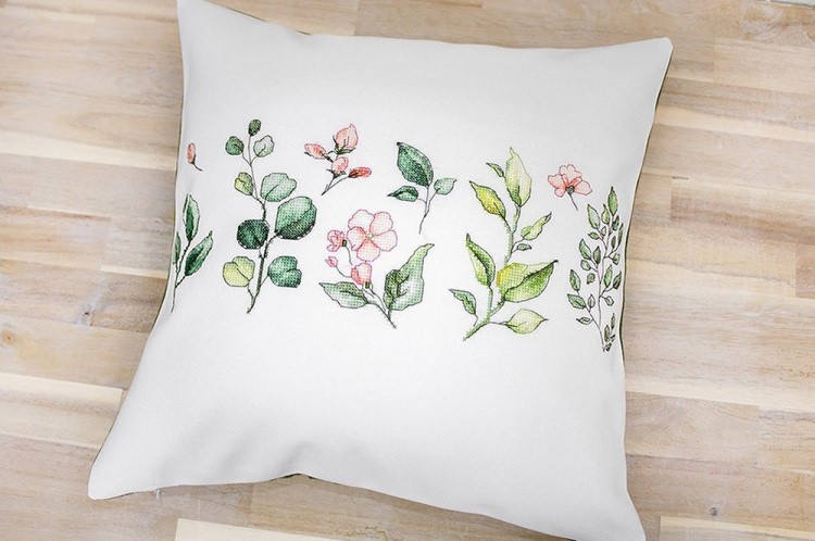 Набор для вышивания «Подушка. Листья» — картинка 2