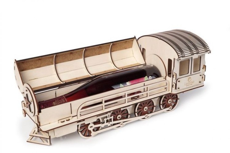 Конструктор из дерева «Паровоз подарочный», Lemmo — картинка 6
