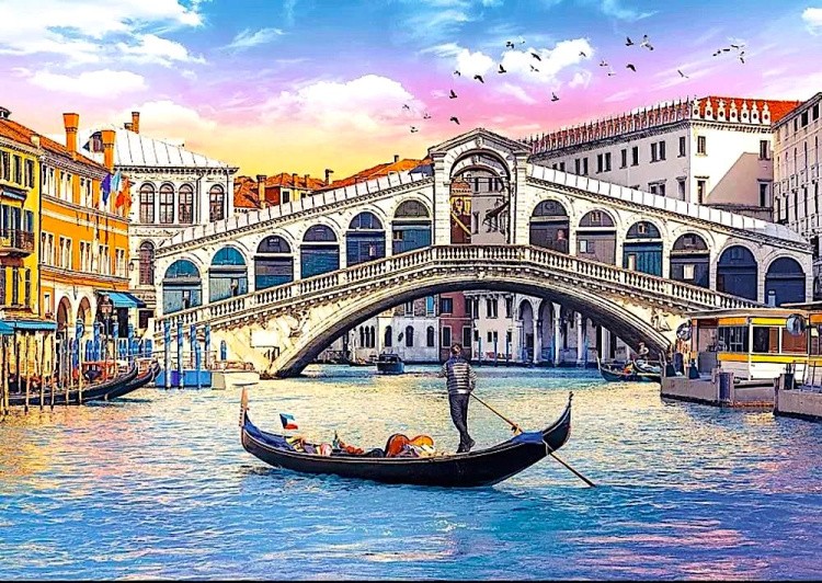 Пазлы «Мост Риальто. Венеция»
