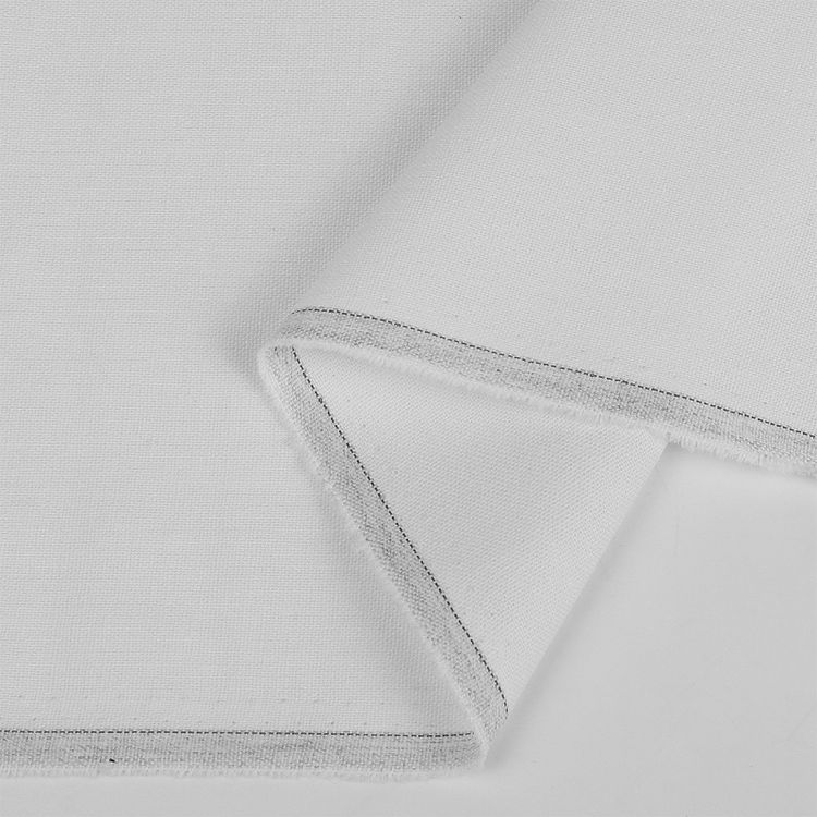 Ткань льняная, 1 м x 140 см, 200 г/м², цвет: белый, TBY — картинка 5