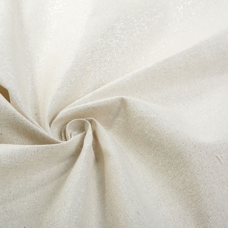 Ткань лен 3 м, ширина 150 см, цвет: натуральный, серебро, TBY