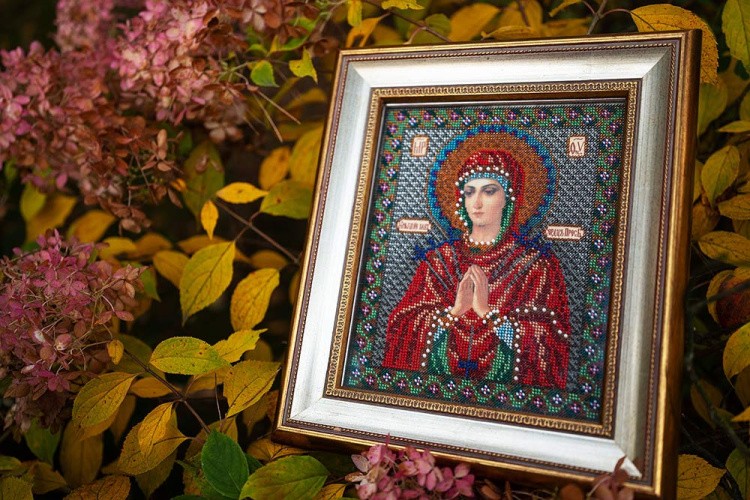 Набор вышивки бисером «Богородица Умягчение злых сердец» — картинка 7