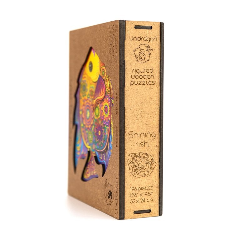 Деревянный пазл Unidragon «Сияющая Рыбка», размер King size (А3) — картинка 8