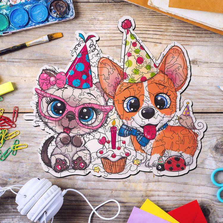 Деревянные пазлы Артвентура «С Днём Рождения» — картинка 2