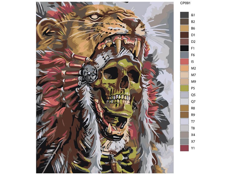 Картина по номерам «Вождь духов» — картинка 2