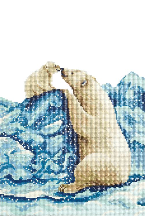 Алмазная вышивка «Белые мишки» — картинка 2