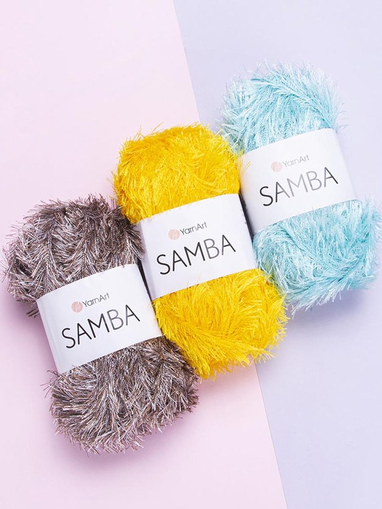 Пряжа YarnArt SAMBA (ЯрнАрт Самба), (30), бирюзово-голубой, 5 шт. по 100 г — картинка 9