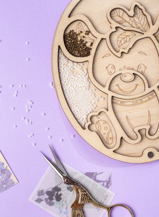 Органайзер для бисера с крышкой «Овал. Мышка» — картинка 3