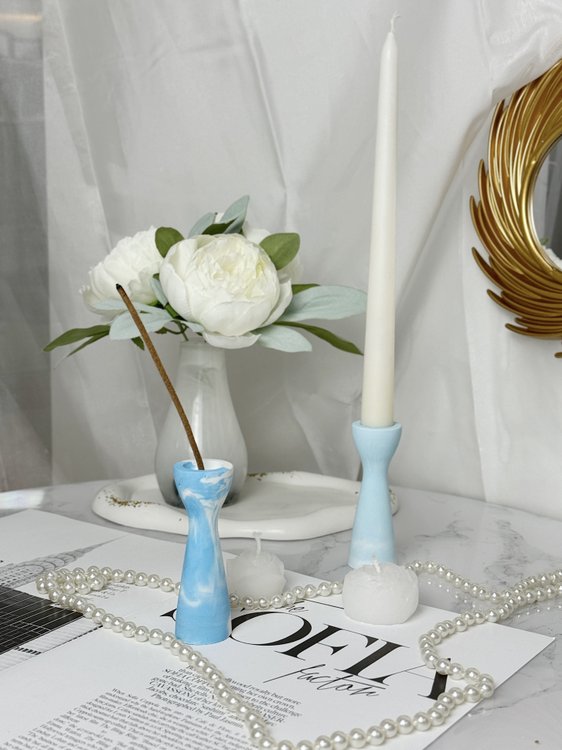 Силиконовый молд - Подсвечник №2, d4,4x10см, 1 шт. — картинка 6