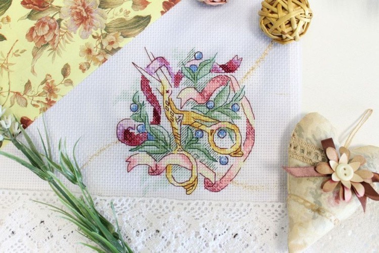 Набор для вышивания «Рукодельные штучки. Ножницы-цапельки» — картинка 2