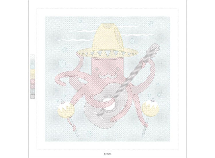 Картина по номерам «Осьминог в сомбреро» — картинка 3