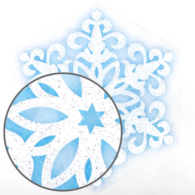Украшение для окон и стекла «Голубые снежинки 1» — картинка 3