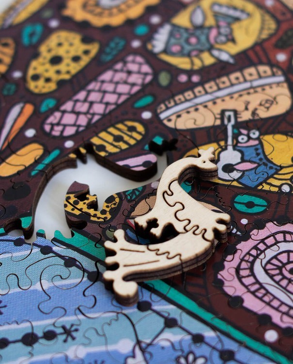 Деревянные пазлы DAVICI «Из жизни птичек» — картинка 9