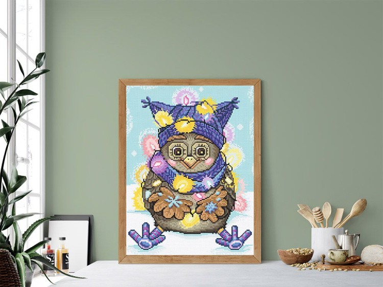 Алмазная вышивка «Яркая гирлянда» — картинка 2