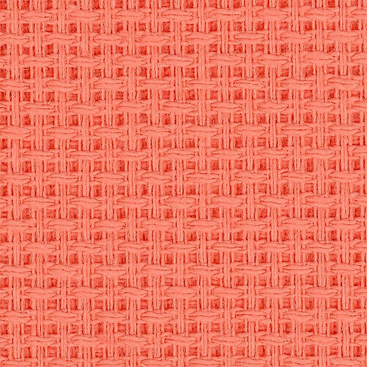 Канва средняя (10х55кл), 40x50 см, цвет: оранжевый, TBY