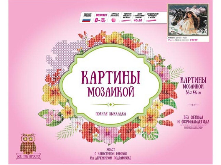 Алмазная вышивка «С другом в горах» — картинка 2