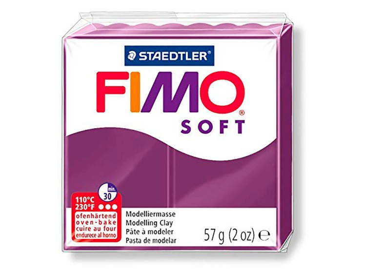 Полимерная глина FIMO Soft, цвет: королевский фиолетовый, 57 г