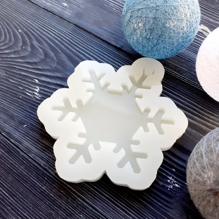 Снежинка, модель №19 - Силиконовый молд MyMold — картинка 2