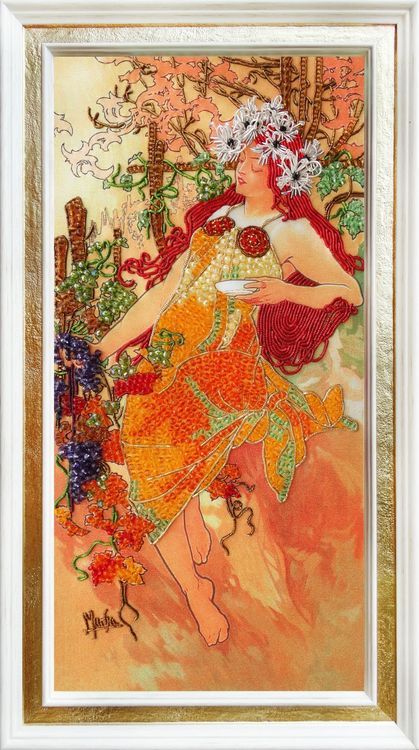 Набор вышивки хрустальными камнями «Осень» — картинка 2