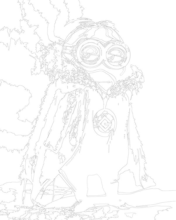 Картина по номерам «Миньоны дракула, мульт Гадкий я 40х50» — картинка 3