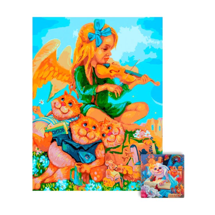 Картина по номерам «Тайная жизнь. Пушинка» — картинка 3