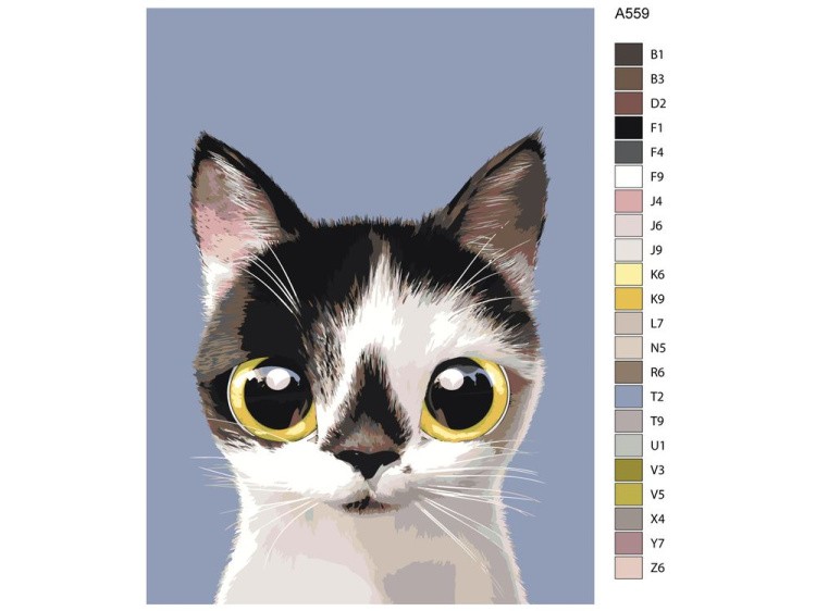 Картина по номерам «Черноносик» — картинка 2