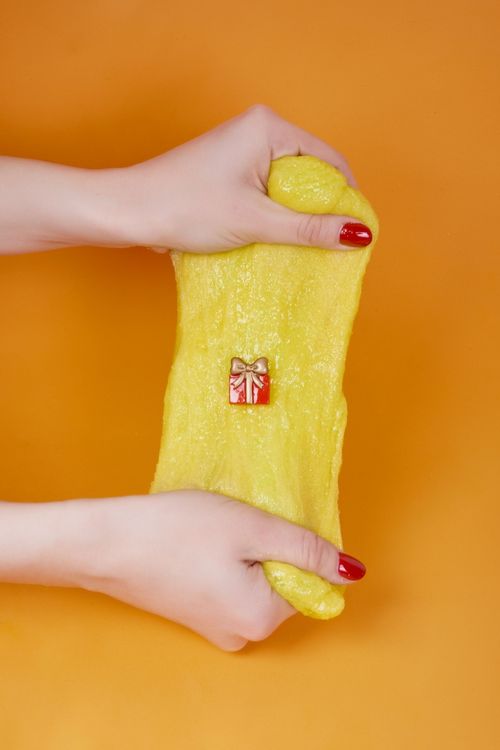 Слайм «Стекло» Флоат желтый с подарком, 200 г — картинка 5