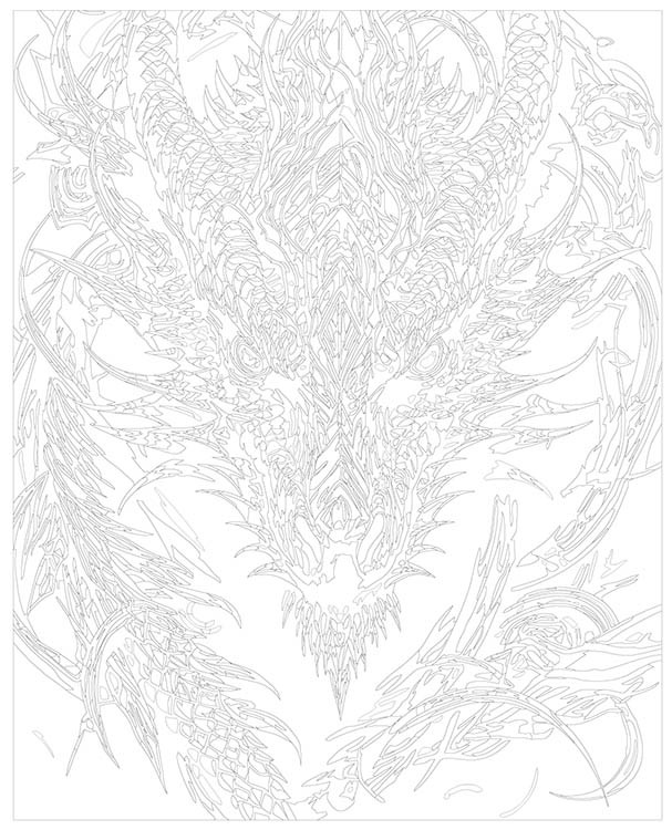 Картина по номерам «Зеленый древесный дракон» — картинка 3