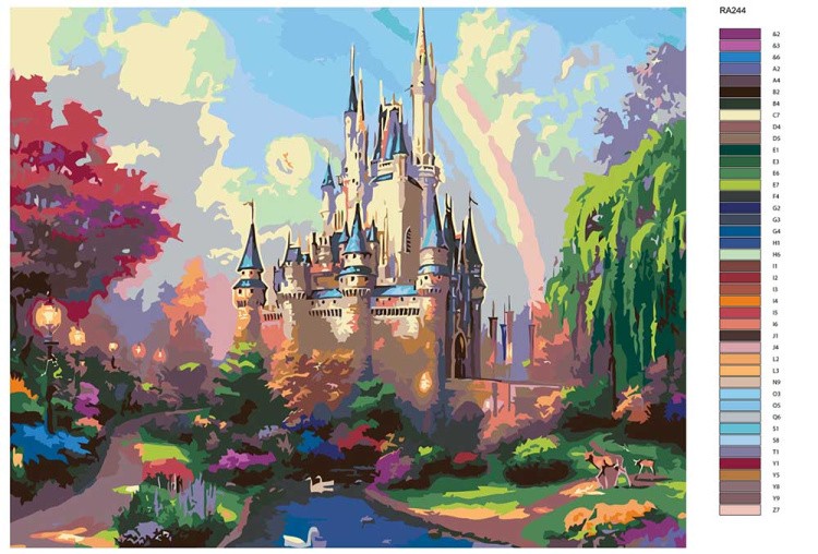 Картина по номерам «Замок» — картинка 2