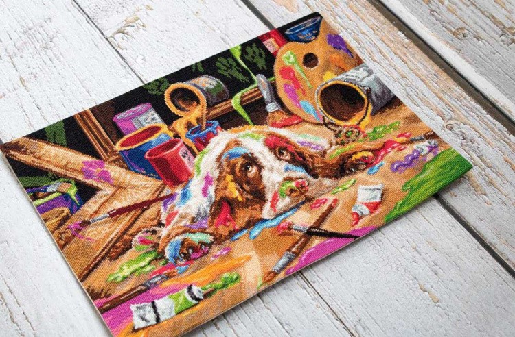 Набор для вышивания «Щенок Пикассо» — картинка 5