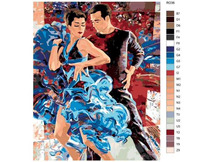 Картина по номерам «Танец любви» — картинка 2