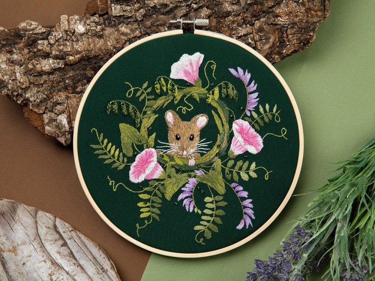 Набор для вышивания «Мышонок в горошке» — картинка 2