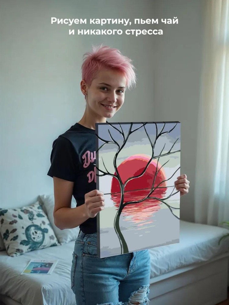 Картина по номерам «Символ Японии» — картинка 6