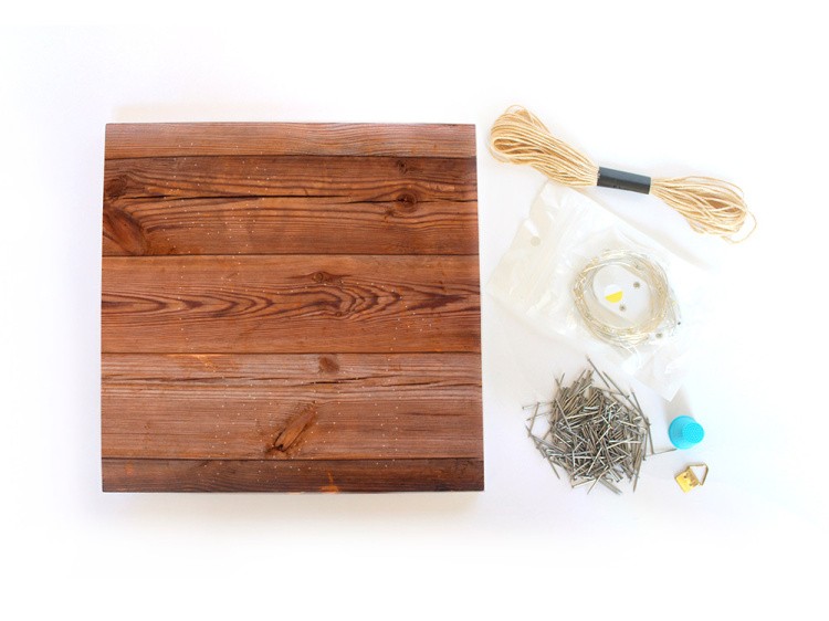 Набор для творчества STRING ART «Олень» (с гирляндой) — картинка 4