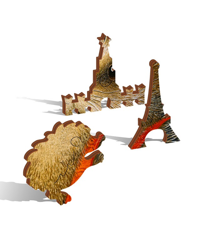 Деревянные пазлы DAVICI «Ежик-путешественник» — картинка 5