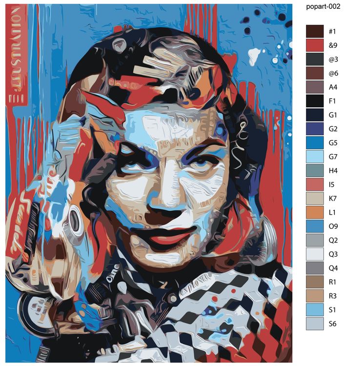 Картина по номерам «Pop Art Поп-арт 1» — картинка 3