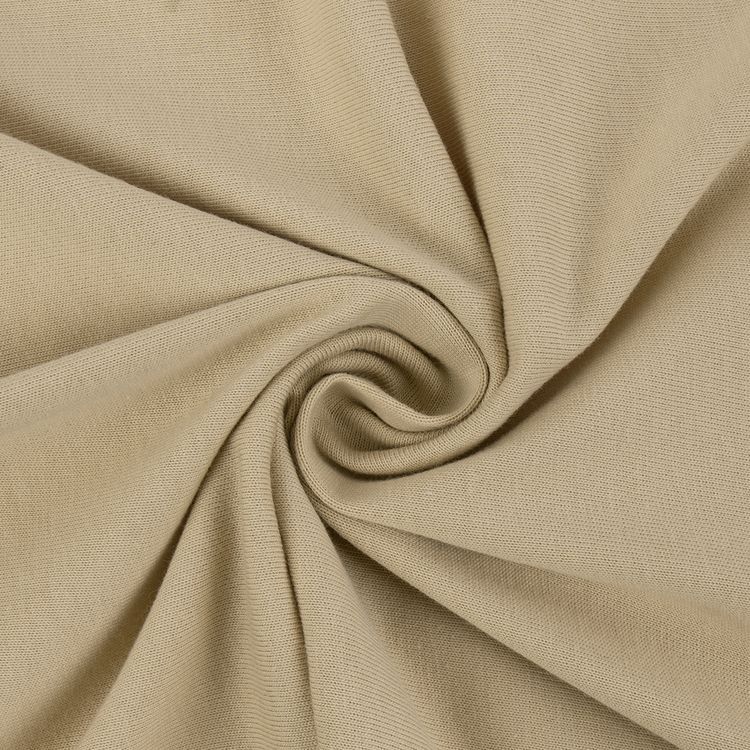 Трикотаж кукольный, 5 м x 165 см, 225 г/м2, 100% хлопок, цвет: №07 серый/бежевый, Peppy — картинка 2