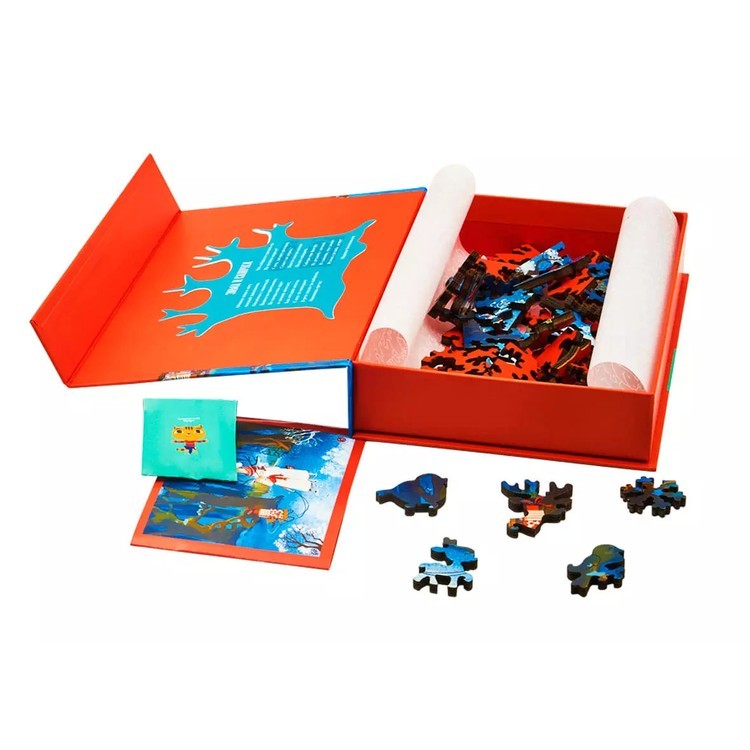 Деревянные пазлы DAVICI «Зима и саночки» — картинка 8