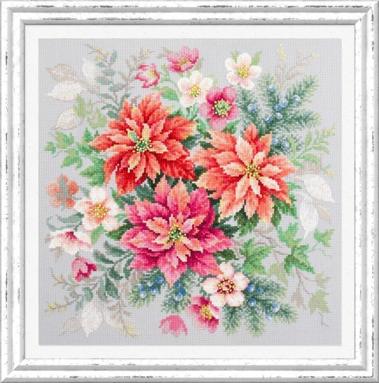 Набор для вышивания «Магия цветов. Пуансеттия» — картинка 2