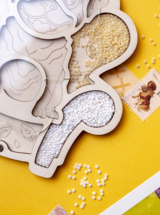 Органайзер для бисера «Собачка мопс» — картинка 3