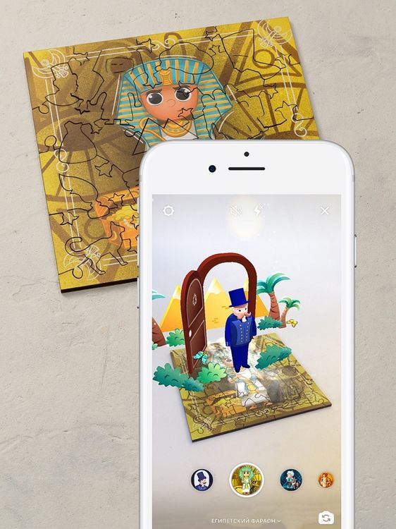 Интерактивные деревянные пазлы Mr.Puzz «Египетский Фараон» — картинка 5